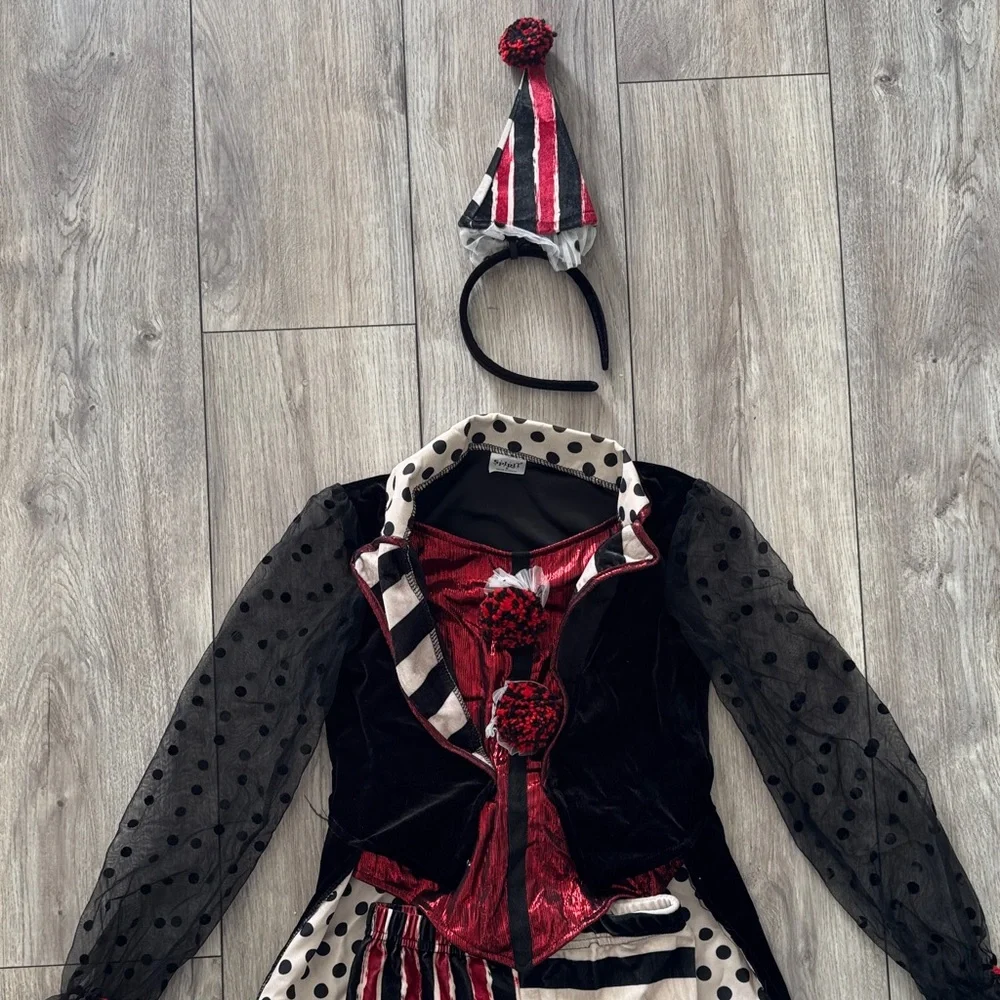 Spirit Black and White‎ Circus Costume for Kids - Picture 8 of 12